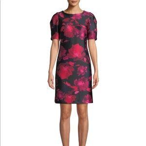 TOMMY HILFIGER  Short Sleeve Floral Print  Dress